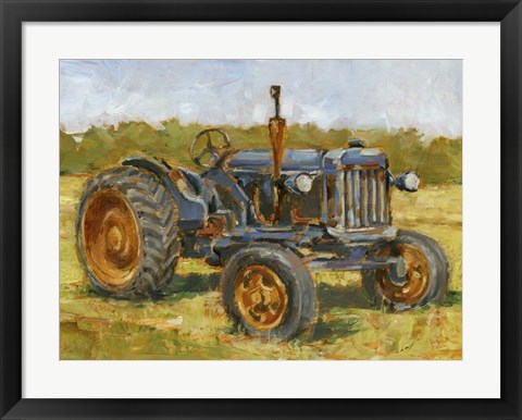 Framed Rustic Tractors III Print