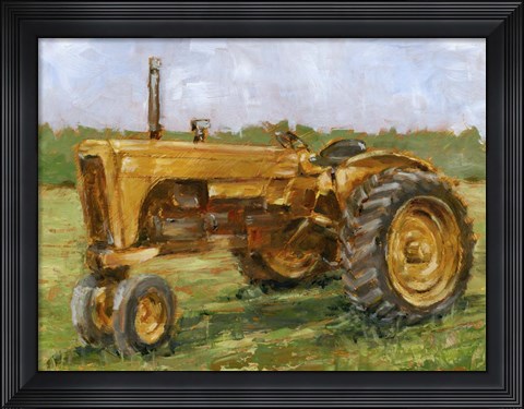 Framed Rustic Tractors IV Print