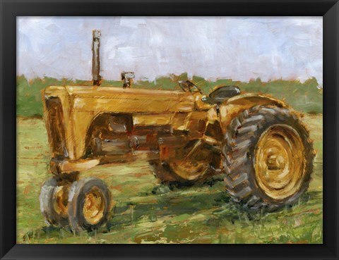 Framed Rustic Tractors IV Print