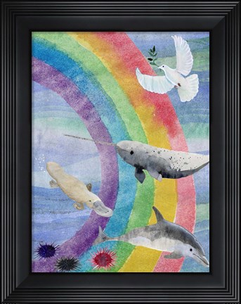 Framed Noah&#39;s Ark II Print