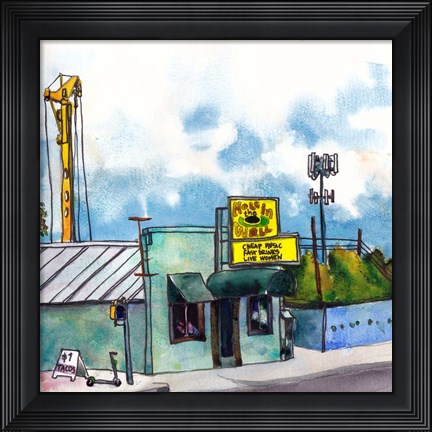 Framed Open Road Stops II Print