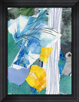 Framed Reclaimed Collage I Print