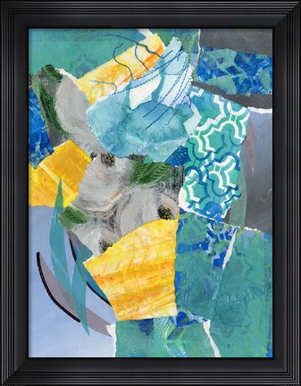 Framed Reclaimed Collage III Print