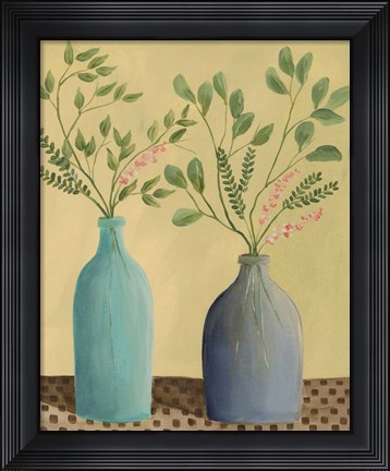 Framed Bottle Vignette II Print