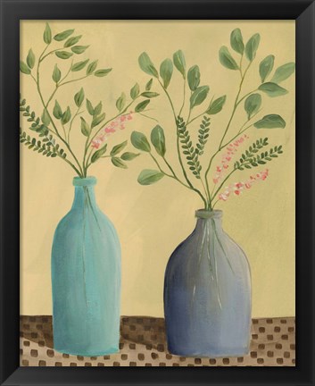 Framed Bottle Vignette II Print