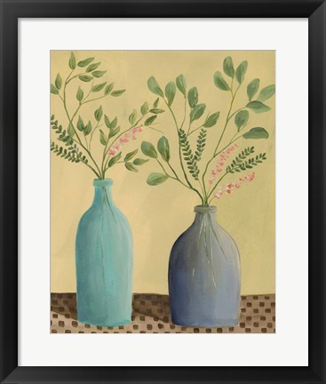 Framed Bottle Vignette II Print