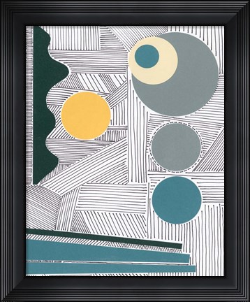 Framed Lines and Shapes III Print