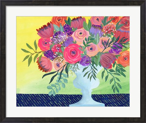 Framed Imaginary Floral I Print