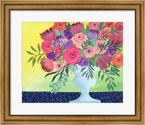 Framed Imaginary Floral I Print