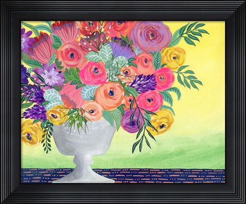 Framed Imaginary Floral II Print