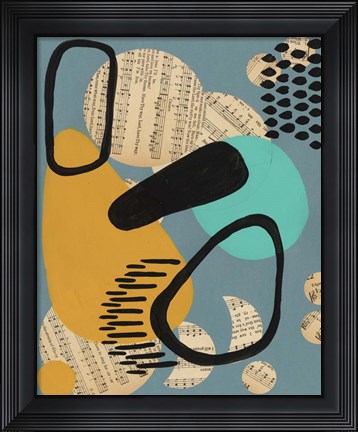 Framed Contemporary Configuration V Print