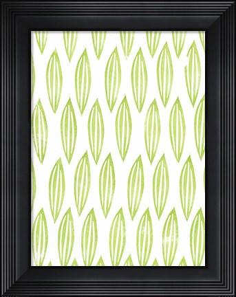 Framed Lino Leaf III Print