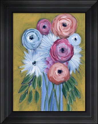 Framed Fictitious Floral I Print