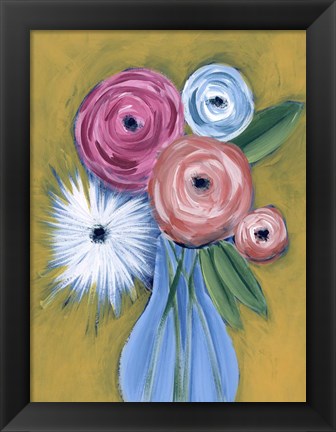 Framed Fictitious Floral II Print