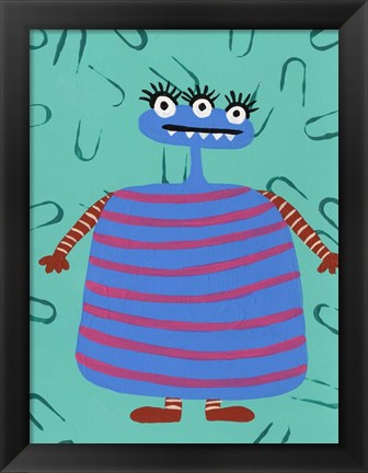 Framed Happy Creatures III Print