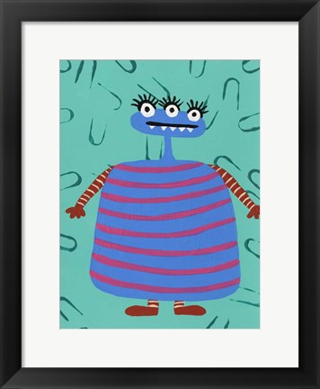 Framed Happy Creatures III Print