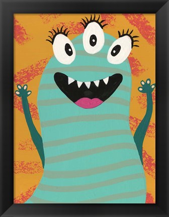 Framed Happy Creatures V Print