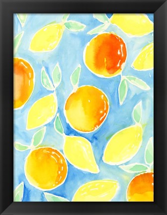 Framed Summer Citrus II Print