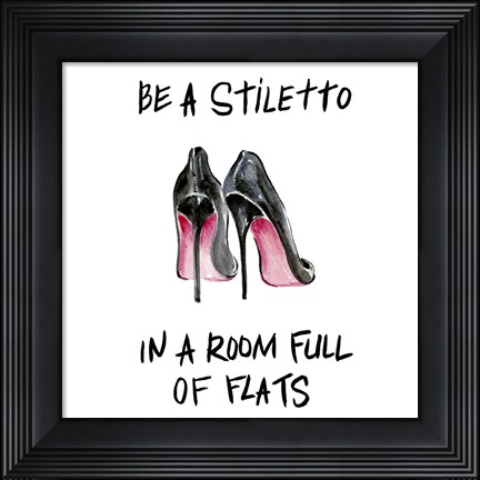 Framed If the Shoe Fits II Print