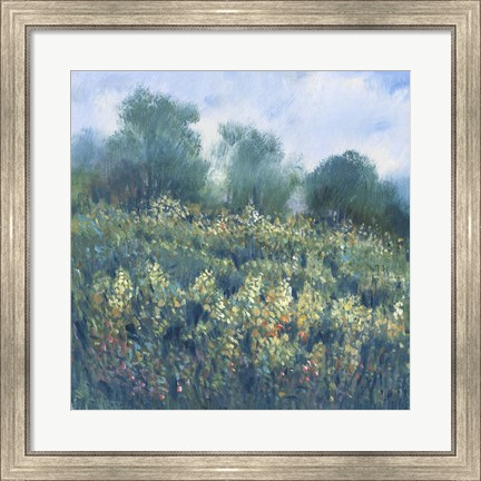Framed Meadow Wildflowers I Print
