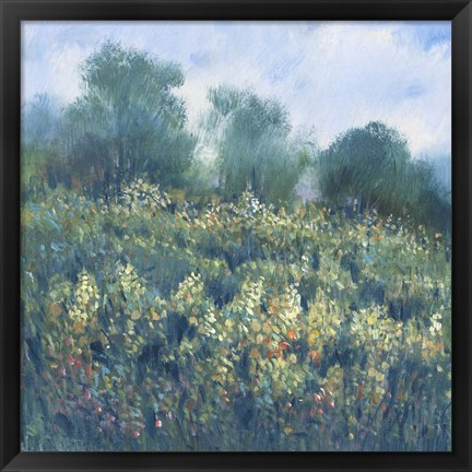 Framed Meadow Wildflowers I Print