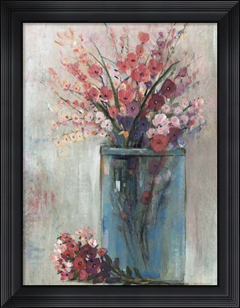 Framed Blue Jar I Print
