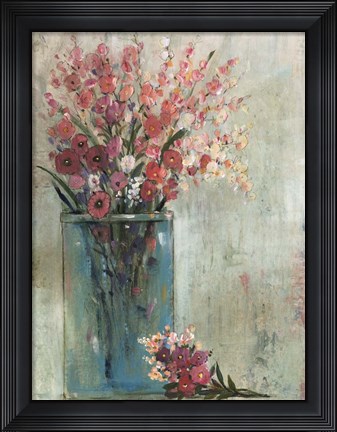 Framed Blue Jar II Print