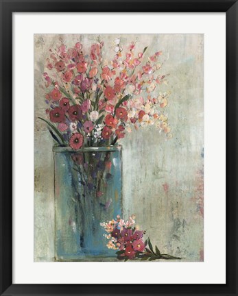 Framed Blue Jar II Print