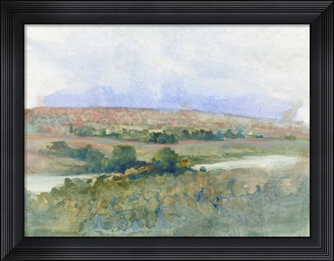 Framed Hilltop Vista I Print