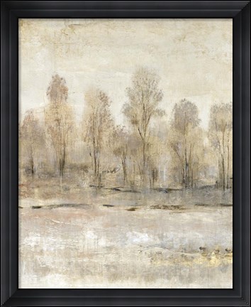 Framed Peaceful Forest I Print