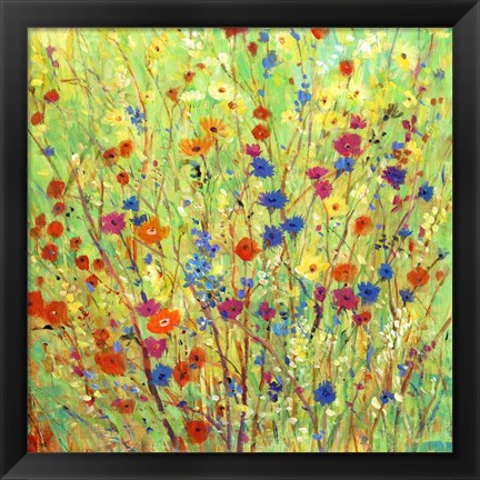 Framed Wildflower Patch II Print