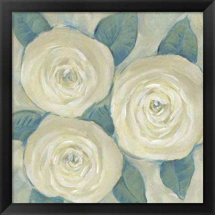 Framed Roses in Bloom I Print