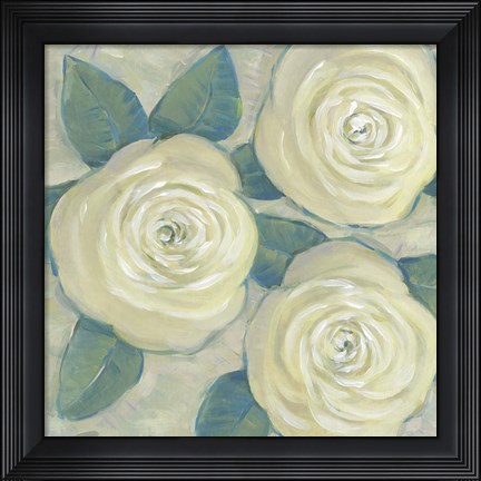 Framed Roses in Bloom II Print