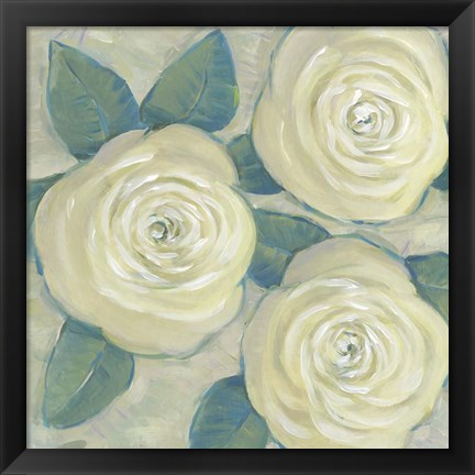 Framed Roses in Bloom II Print