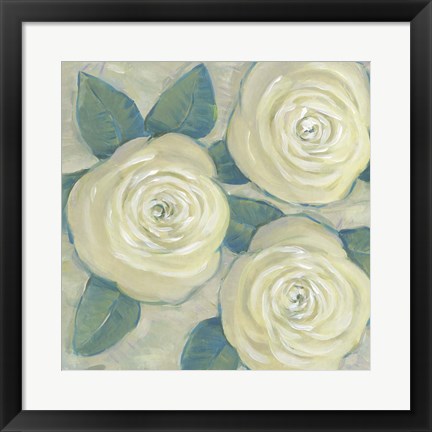 Framed Roses in Bloom II Print