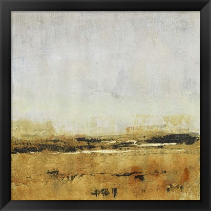 Framed Gold Horizon I Print