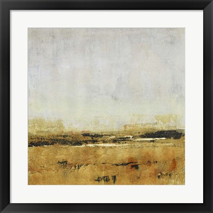 Framed Gold Horizon I Print