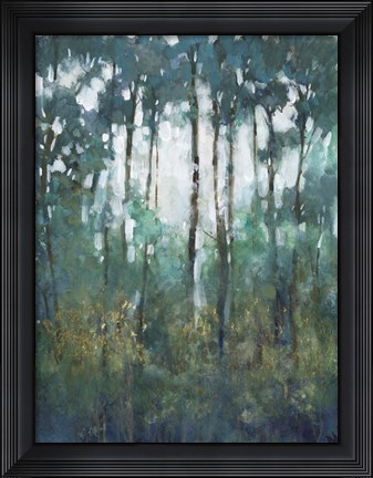Framed Glow in the Forest II Print