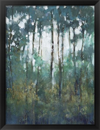 Framed Glow in the Forest II Print