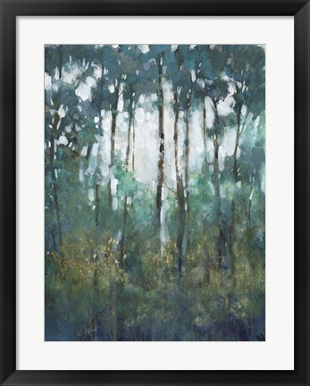 Framed Glow in the Forest II Print