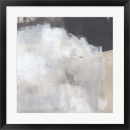 Framed Neutral Abstract I Print