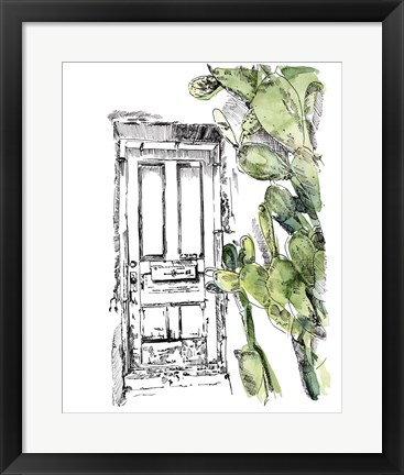 Framed Cactus Door IV Print