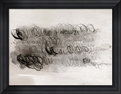 Framed Scribble Abstracts I Print