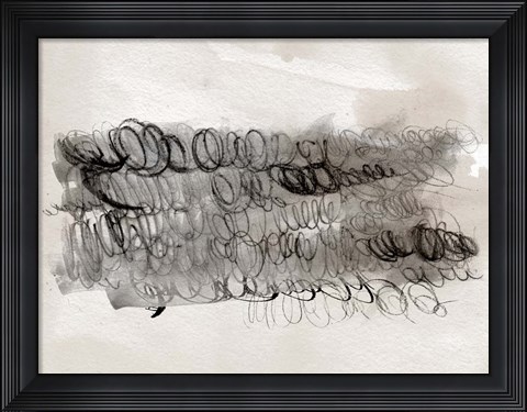 Framed Scribble Abstracts II Print