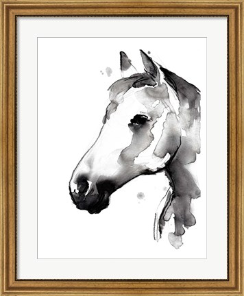 Framed White Stallion II Print