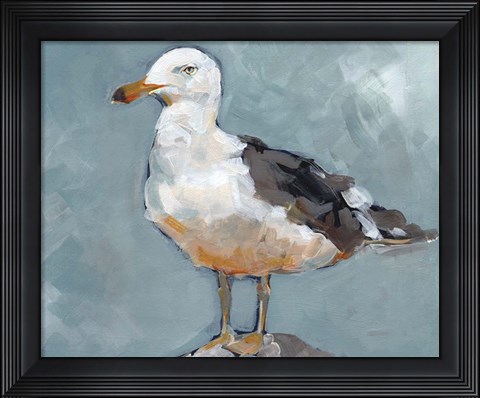 Framed Seagull Stance II Print