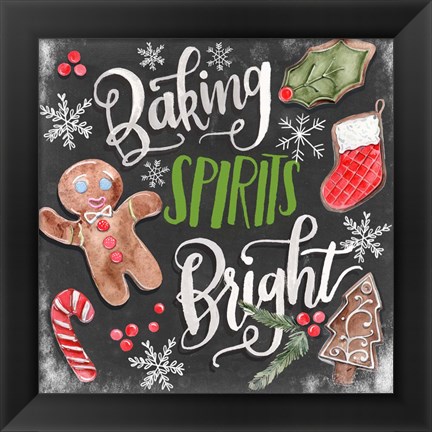 Framed Baking Spirits Bright I Print