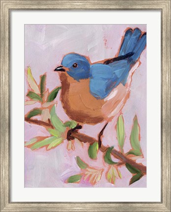 Framed Painted Songbird I Print