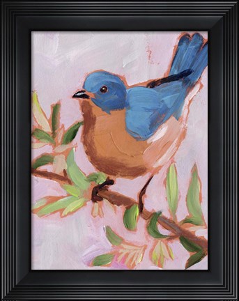 Framed Painted Songbird I Print