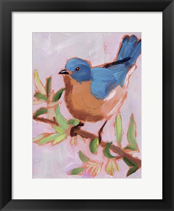 Framed Painted Songbird I Print